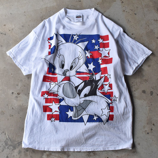90's Looney Tunes/ルーニー・テューンズ "Sylvester & Tweety" Tシャツ 230624
