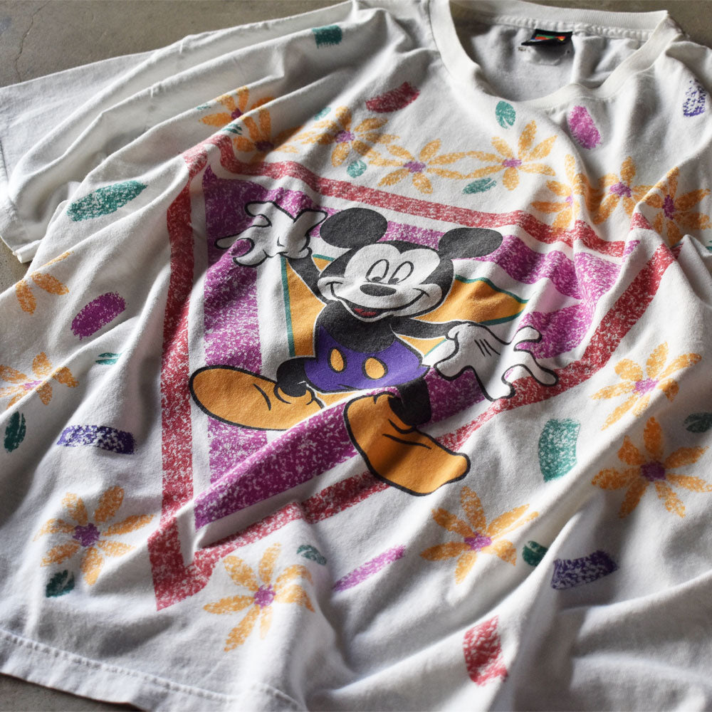 90's　Disney/ディズニー ”Mickey dancing” Tシャツ　230901