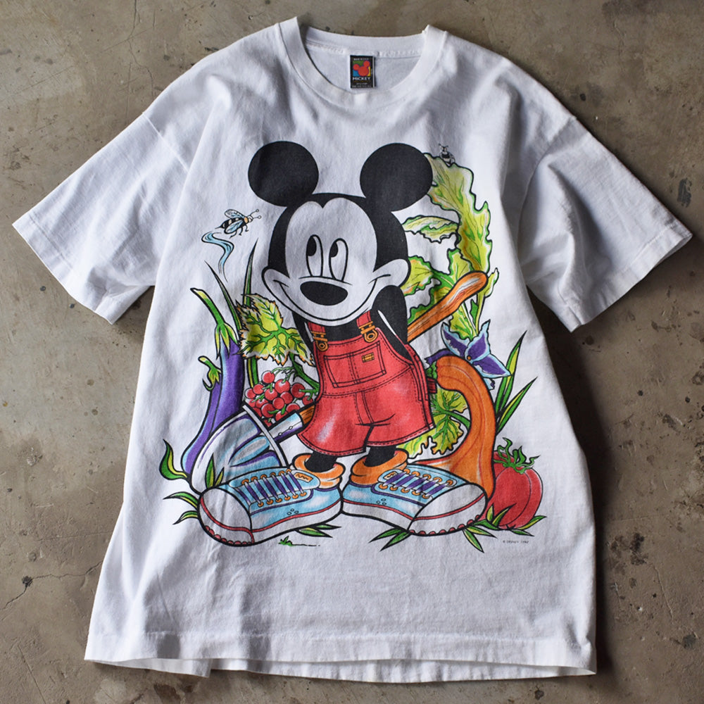 USA  Disney mickey ミッキー プリントTシャツ　80s 90s