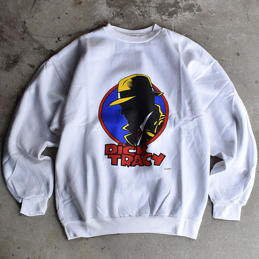 90’s デッドストック! Disney “Dick Tracy” アニメ キャラ クルーネック スウェット 231024H