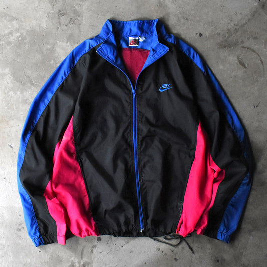 80’s NIKE 銀タグ 刺繍ロゴ ナイロン トラックジャケット 250413H