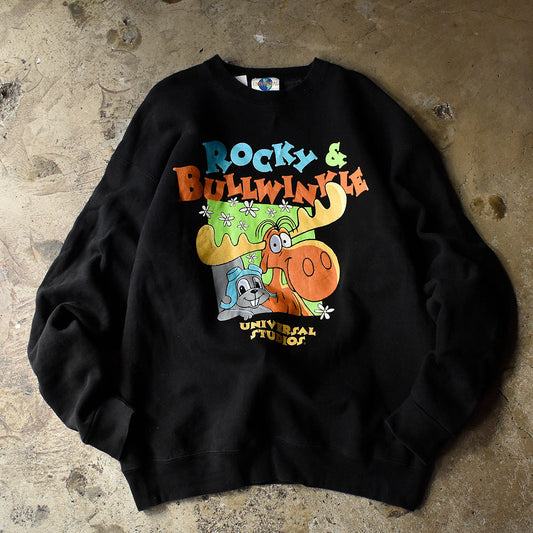 90's Rocky and Bullwinkle スウェット USA製 231105H