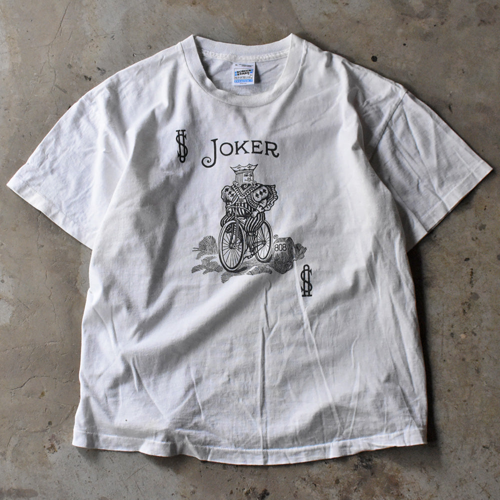 バイスクル トランプ 両面プリント Tシャツ 90年代 アイルランド製 ヴィンテージ