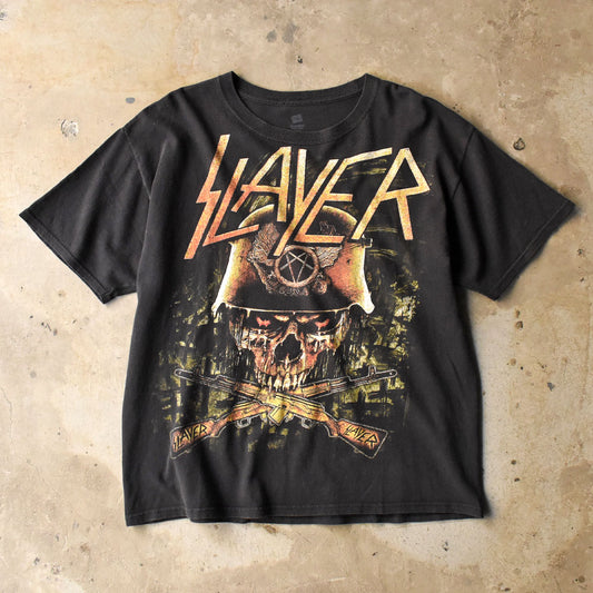 Y2K SLAYER skull soldier ロックTシャツ 250405
