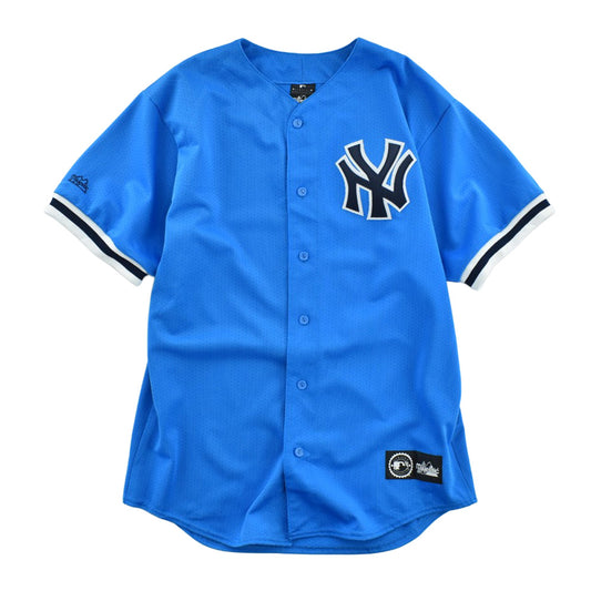 90's Majestic MLB "New York Yankees" ベースボールシャツ USA製 260925H