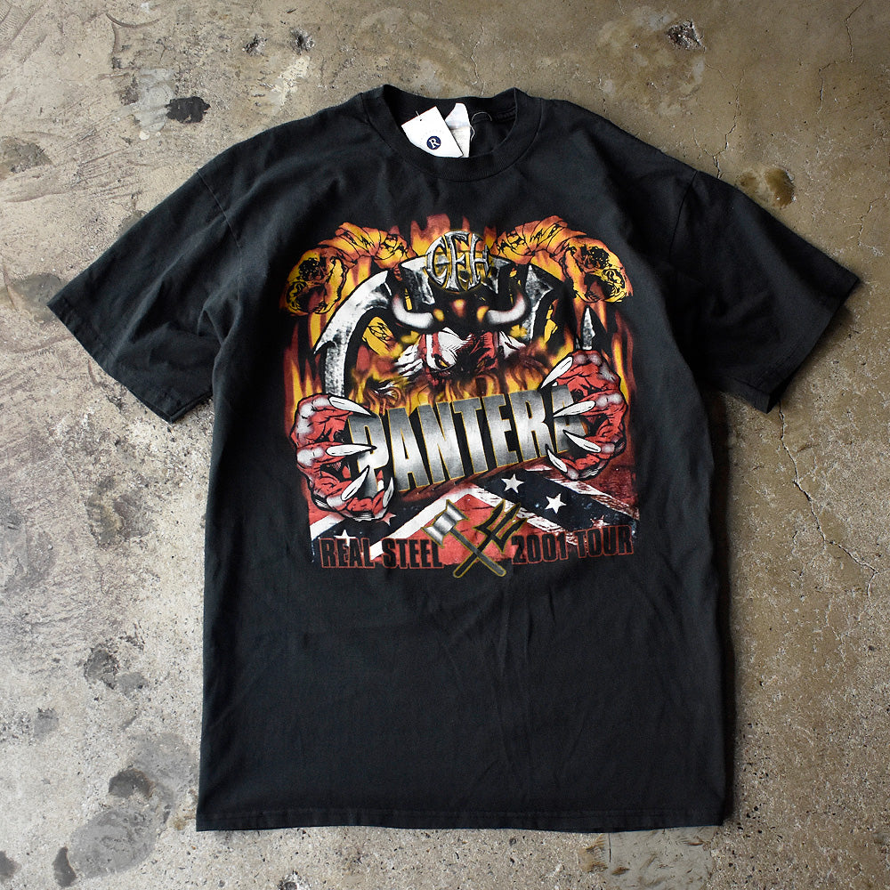Y2K Pantera “REAL STEEL TOUR 2001” Tシャツ 250624H