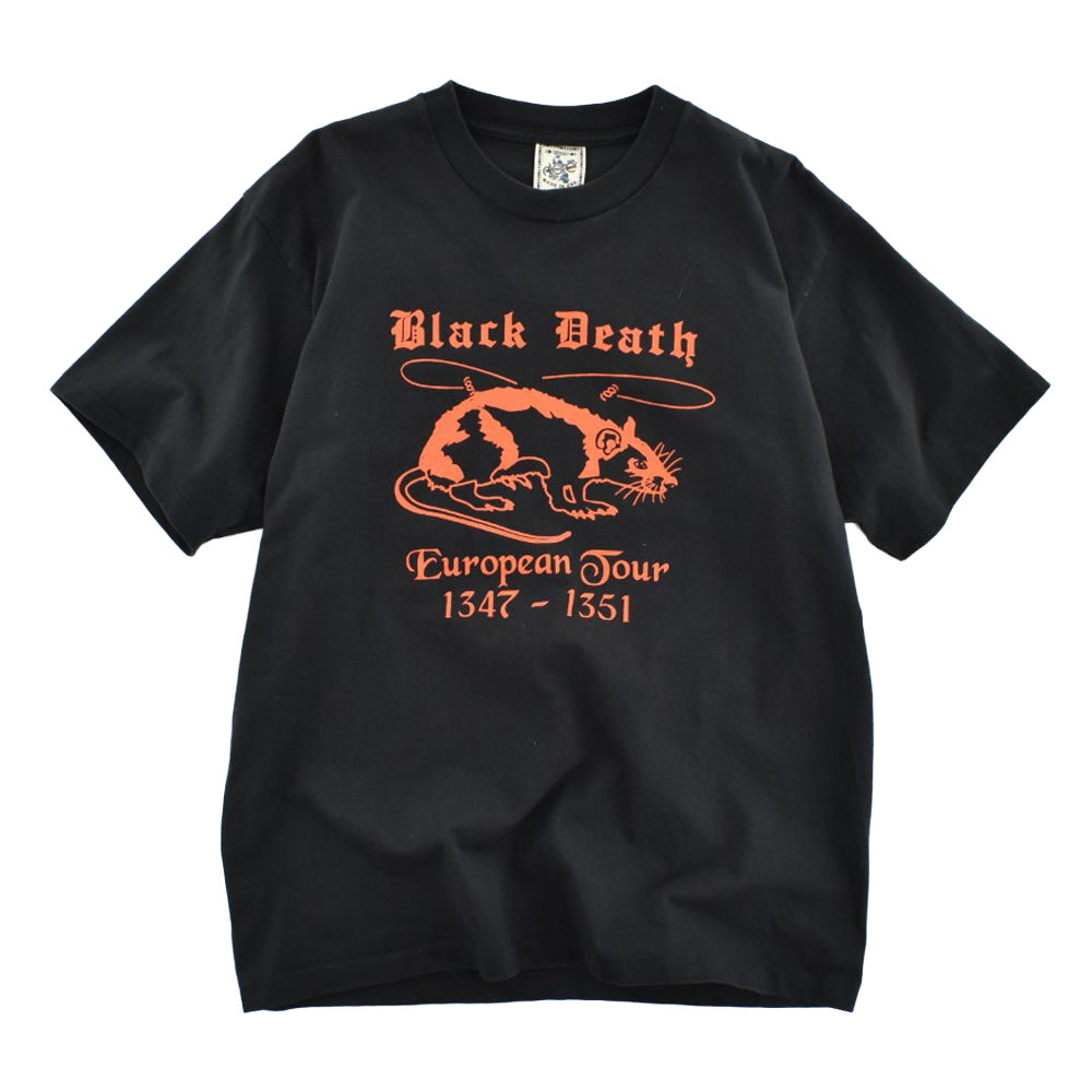 90's Black Death "European Tour 1347-1351" ペストTシャツ USA製 260804H