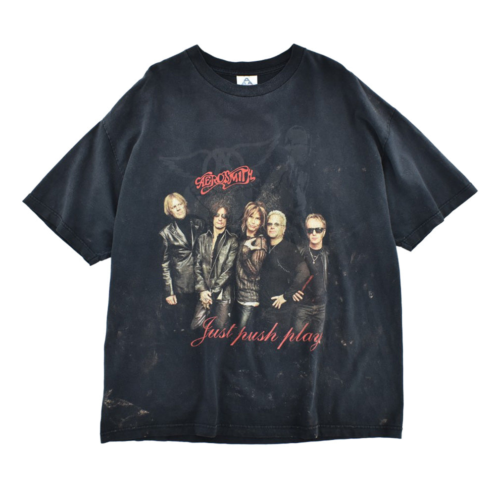 Y2K AEROSMITH "Just Push Play" 空山基 ロックTシャツ 260703H