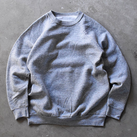 80’s  unknown 無地 ラグランスウェット 250219