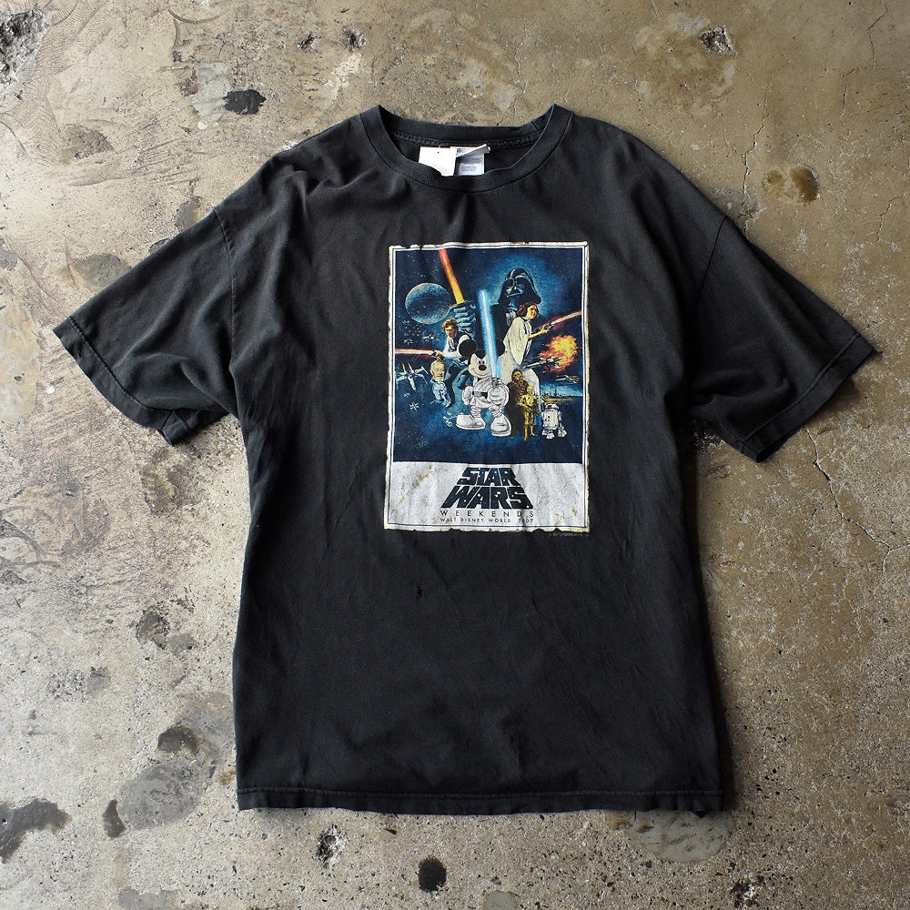 Y2K Disney “STAR WARS WEEKENDS” キャラ Tシャツ 250806H