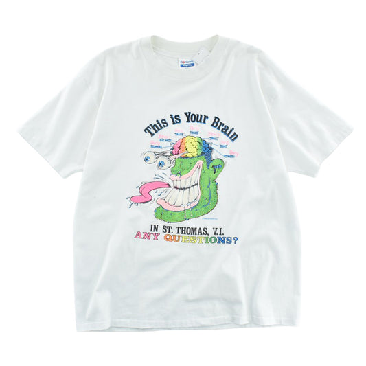 90's Hanes "This is Your Brain" Tシャツ USA製 260331H