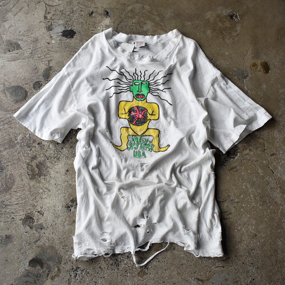 80's ボロ！ “Shreve Systems“ Tシャツ USA製 240803H