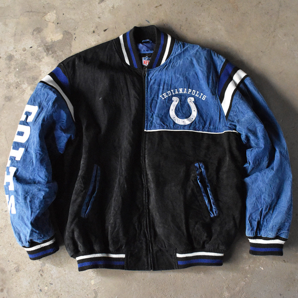 G-Ⅲ “NFL Indianapolis Colts” スエードレザー ジャケット 240326