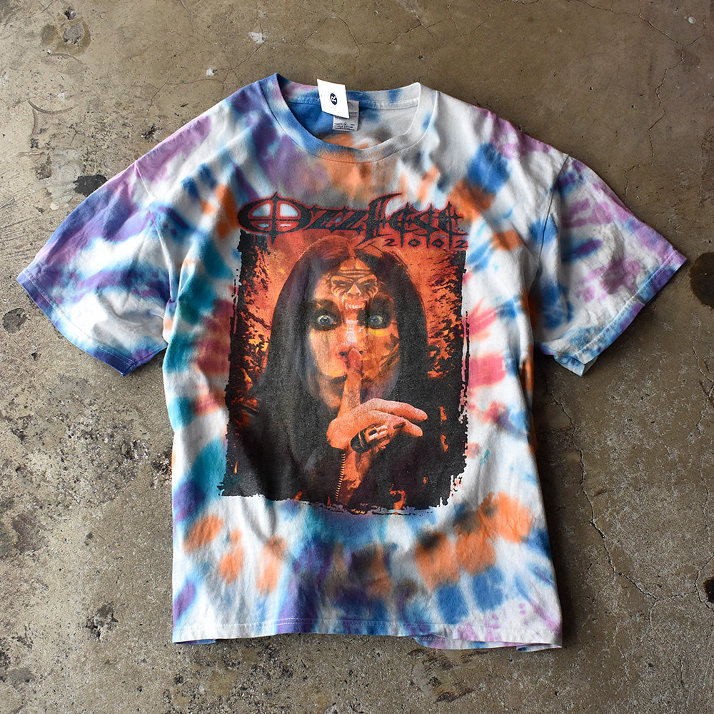 Y2K Ozzy Osbourne "Ozzfest 2002" タイダイ！ フェス ロック Tシャツ 250822H