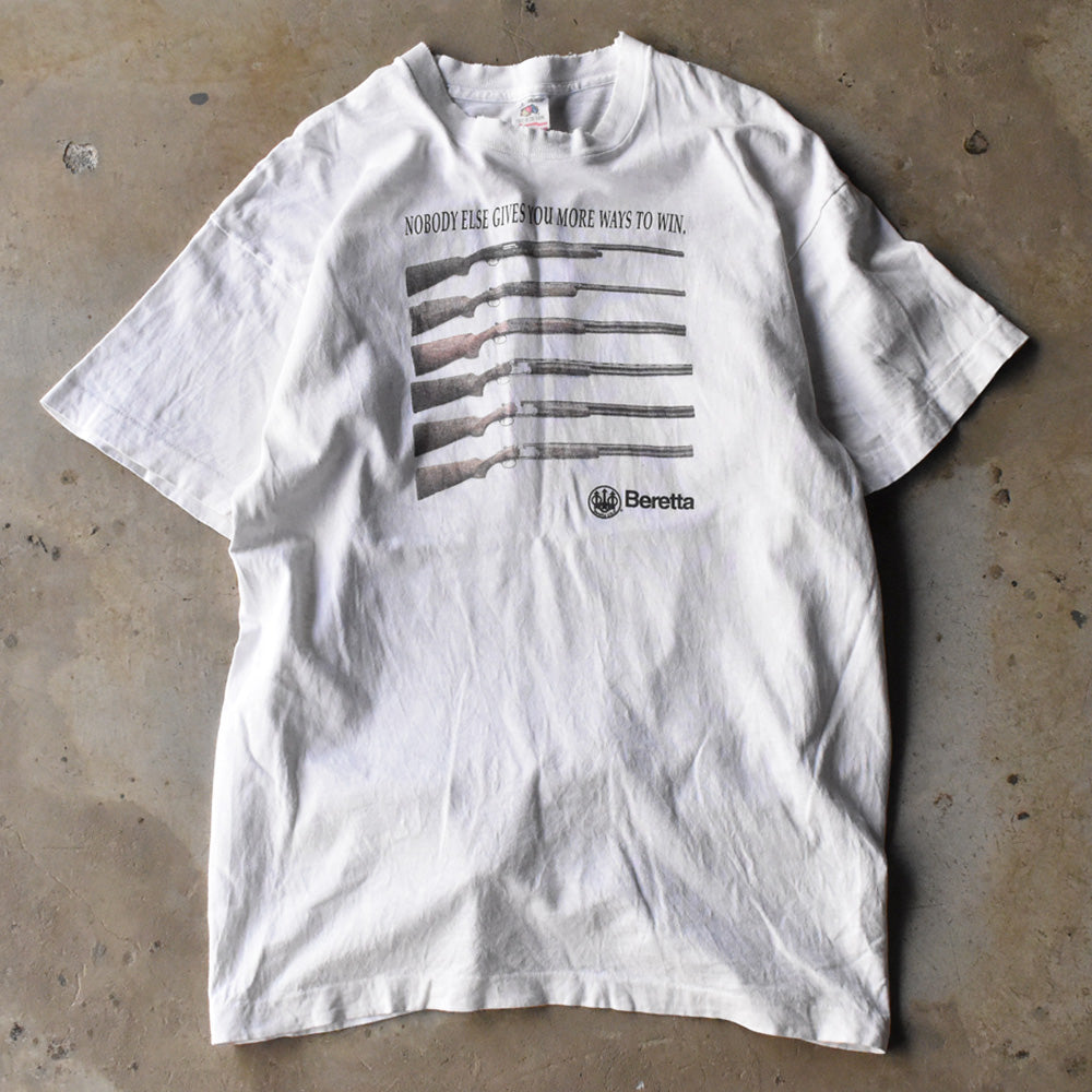 90's Fruit of the Loom “Beretta” 銃 企業 Tシャツ USA製 240608