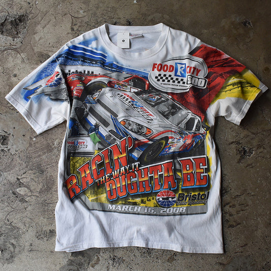 Y2K CHASE authentics “NASCAR / Food City 500” AOP！ レーシング Tシャツ 230603H