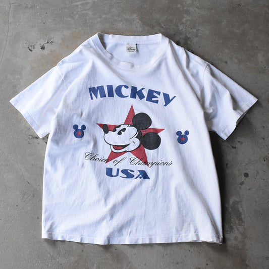 90’s Disney “Mickey” キャラクターTシャツ 250516