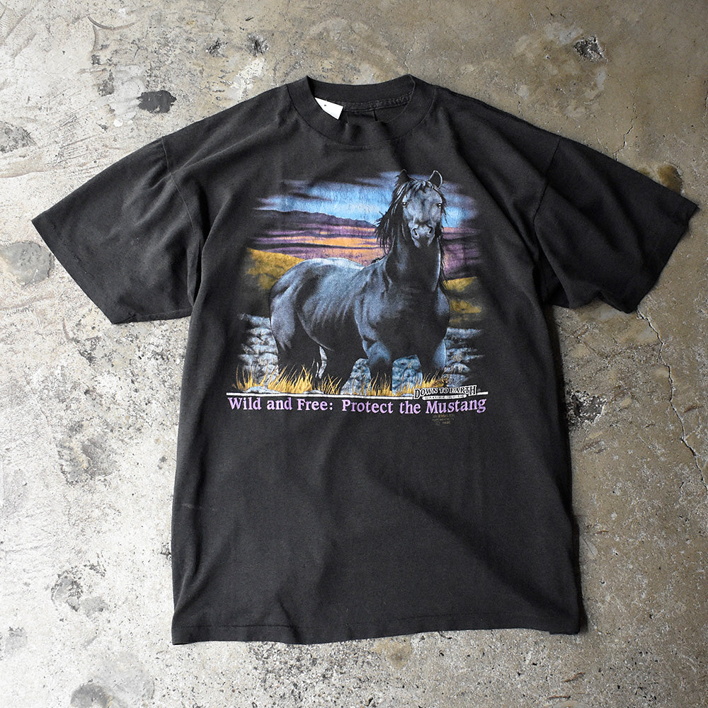 90's 3D EMBLEM “Horse” Tシャツ USA製 250530H