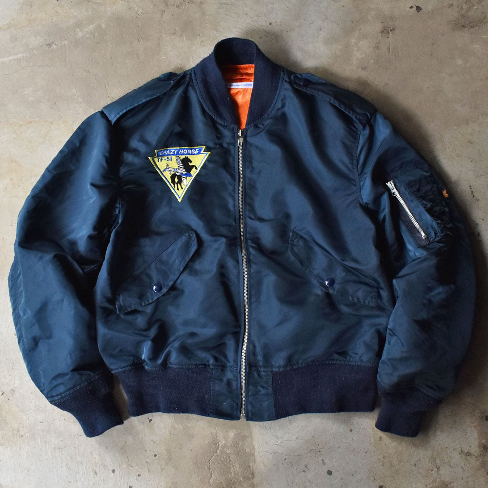 アルファインダストリーズ L-2B ワッペン付き フライトジャケット 2000年 古着