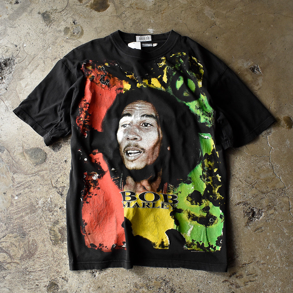 Y2K BOB MARLEY オーバープリントTシャツ Euro製 240813H