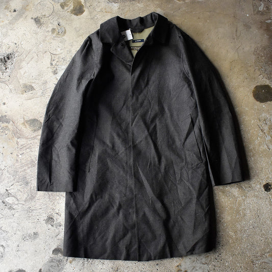 J.Crew × Mackintosh ゴム引き ウール ステンカラーコート スコットランド製 250324H