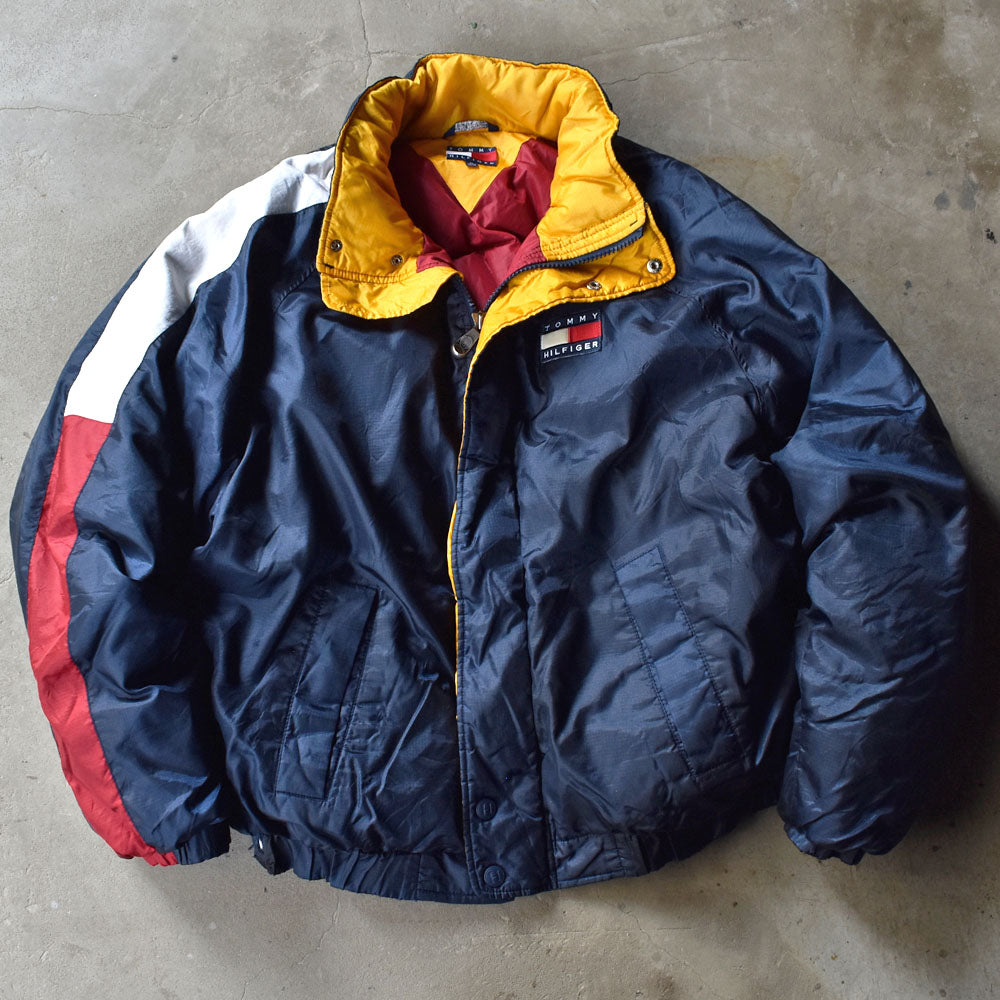 90’s TOMMY HILFIGER 中綿入り ナイロンジャケット 240218