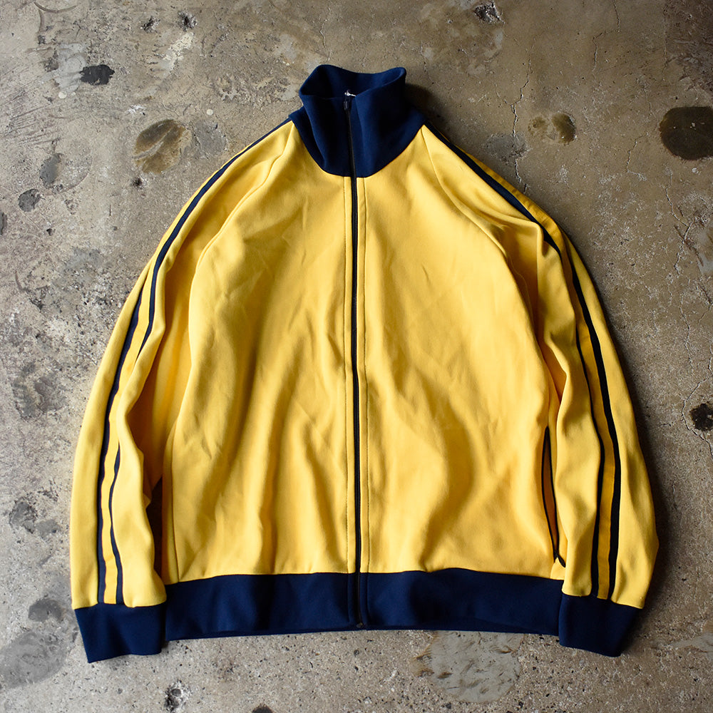 COURT CASUALS トラックジャケット ロケットTALON 1970年代〜 イエロー ネイビー USA製 ヴィンテージ