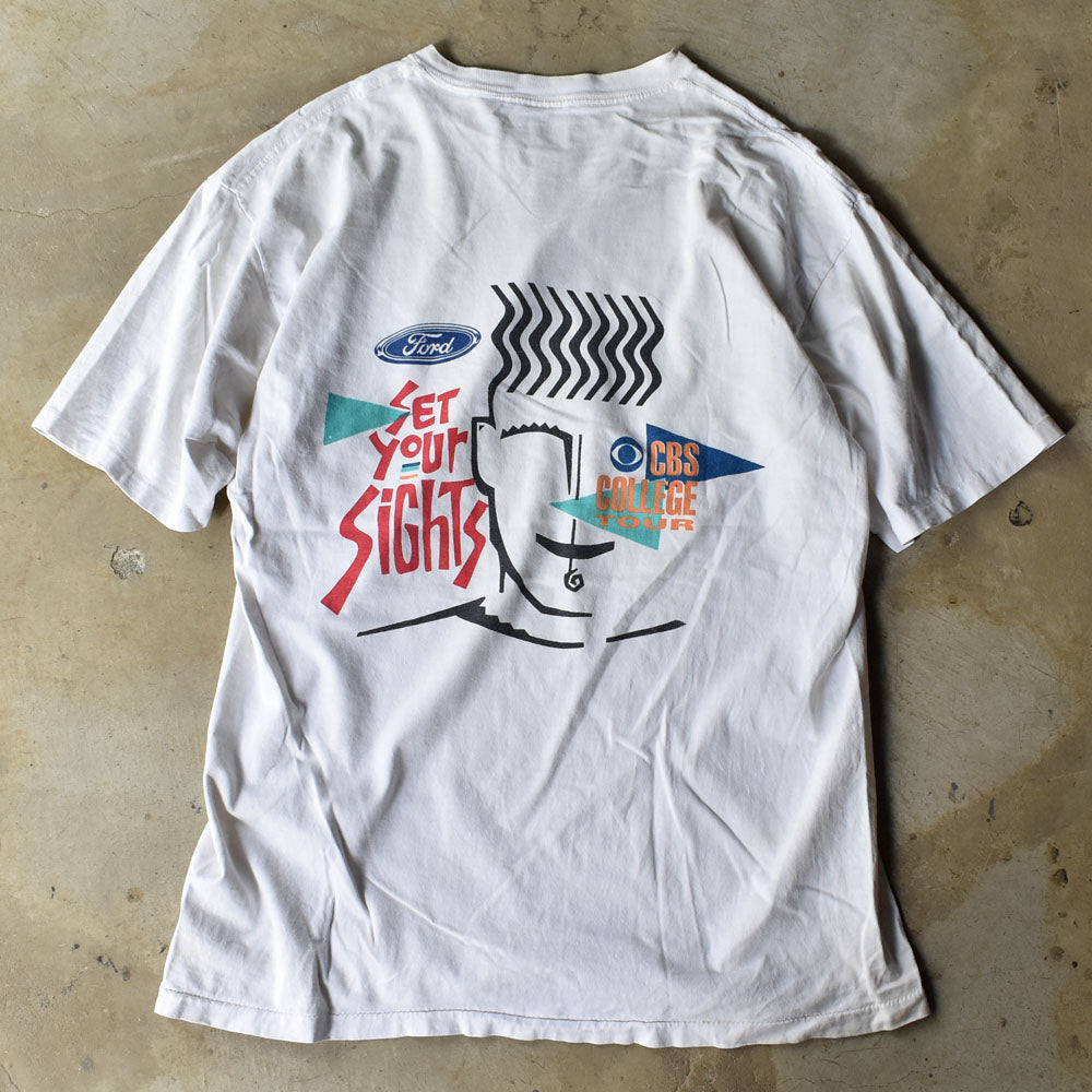 90’s Ford ”CBS College Tour” アート Tシャツ USA製 240331