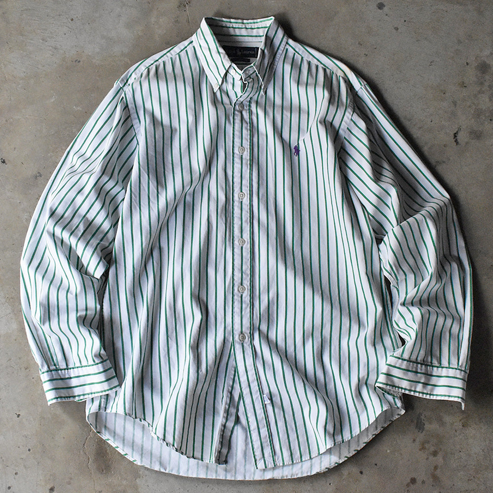 90's Ralph Lauren ストラップ ボタンダウンシャツ 240327 S2067