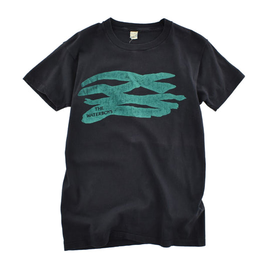 80's THE WATERBOYS "Wave Logo" ポストパンク ロックTシャツ 260904H