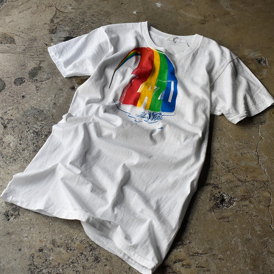 70's ZAZU “ZAZU / Wooden Nickel Records” 染み込みプリント ロック Tシャツ 240124HYY