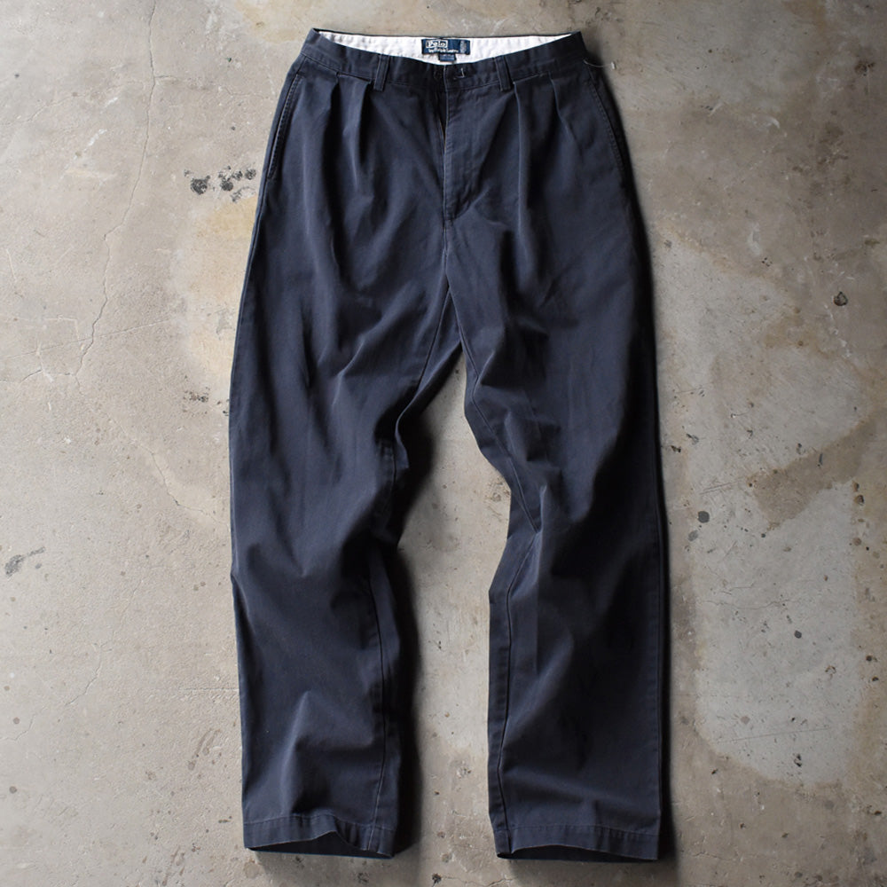 90's Polo Ralph Lauren “ANDREW PANT” ツータック チノパン 240321 S2018