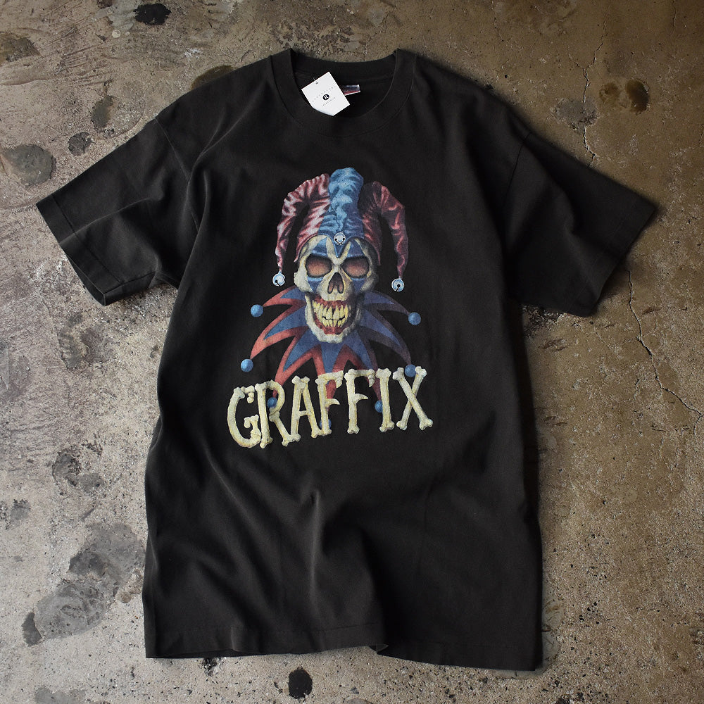 90's　GRAFFIX water pipes　ピエロSkull Tee　USA製　230511H