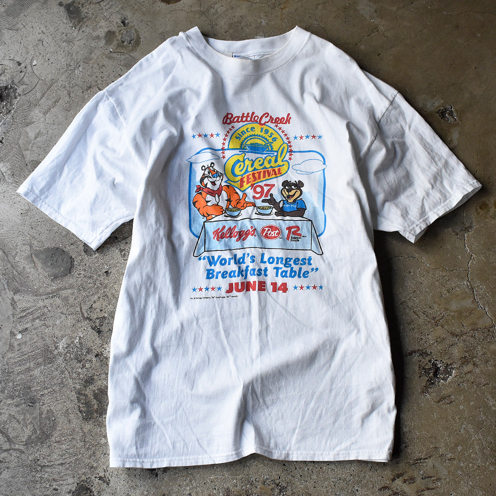 90's Kellogg “Cereal Festival'97” Tシャツ 240619H