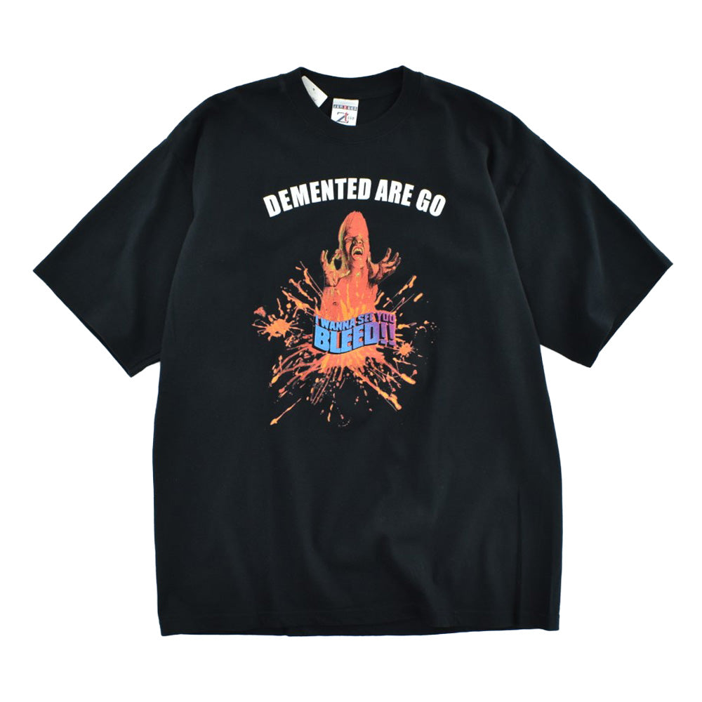 Y2K Demented Are Go "I WANNA SEE YOU BLEED!!" サイコビリー ロックTシャツ 260602H