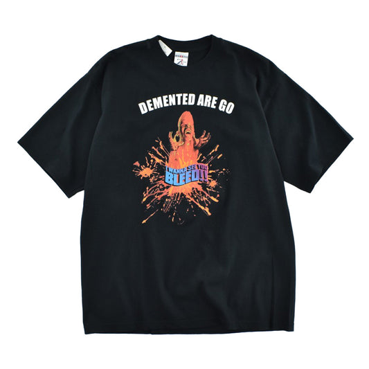 Y2K Demented Are Go "I WANNA SEE YOU BLEED!!" サイコビリー ロックTシャツ 260602H