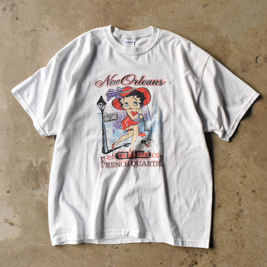 Y2K GILDAN “Betty Boop New Orleans” キャラクター Tシャツ 250509
