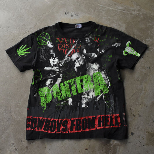 90's Pantera "Cowboys From Hell" AOP Tシャツ 250909H
