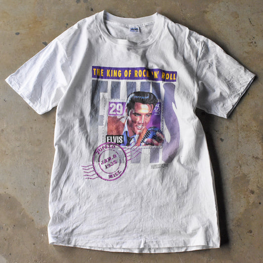 90’s anvil “THE KING OF ROCK 'N' ROLL / Elvis Presley” Tシャツ USA製 240616