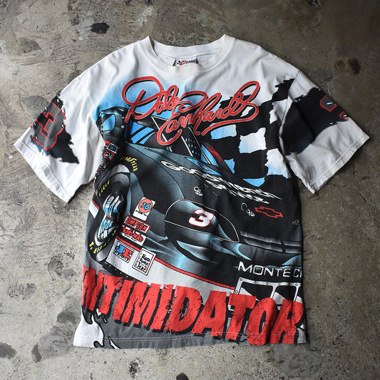 90's CHASE authentics “Dale Earnhardt #3” AOP! レーシング Tシャツ USA製 230630H