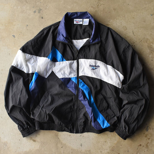 90’s Reebok ロゴ刺繍 ナイロン トラックジャケット 240709H