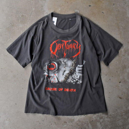 90’s Obituary "Cause of Death" デスメタル ロックT 251114H
