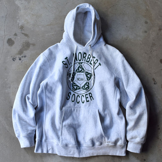 90’s GRAYBEAR “ST.NORBERT SOCCER” リバースタイプパーカー USA製 240315