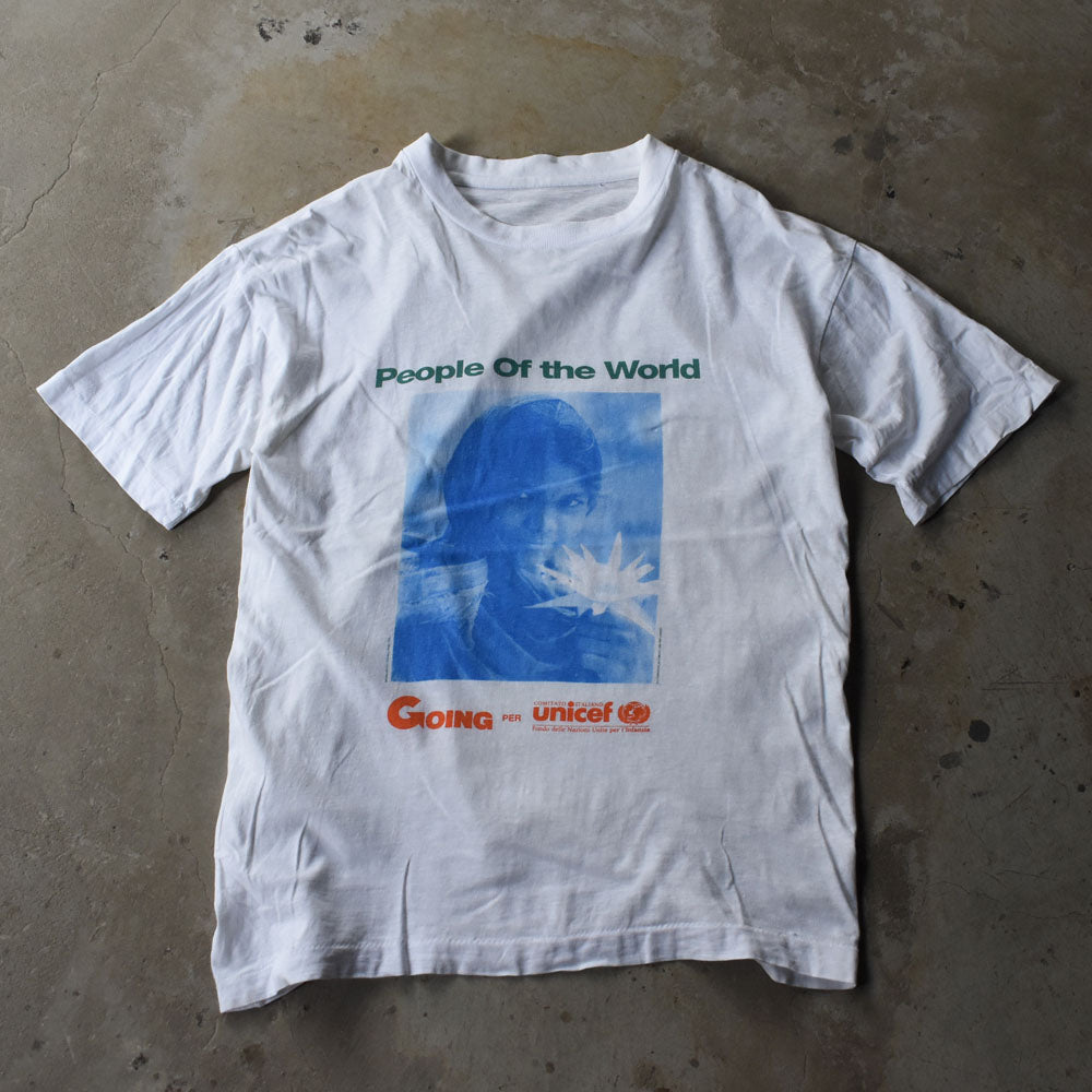 90's GOING per UNICEF “People Of the World” Tシャツ 250909H