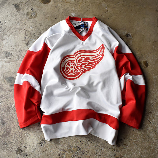 Y2K CCM NHL “Detroit Red Wings” ホッケー ゲームシャツ 240806H