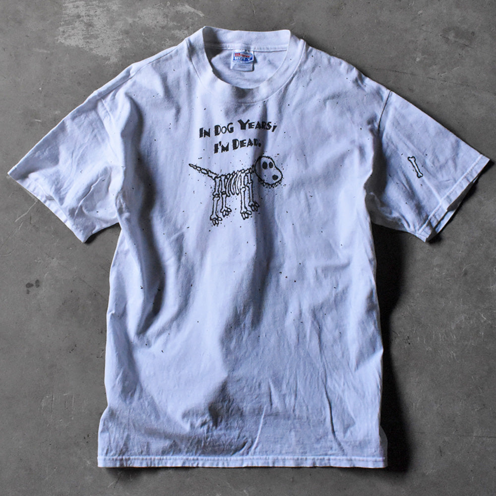 90's “IN DOG YEARS, I’M DEAD” Tシャツ USA製 240421