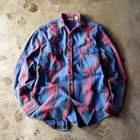 90's FIVE BROTHER チェック柄 ヘビーネルシャツ 240911H