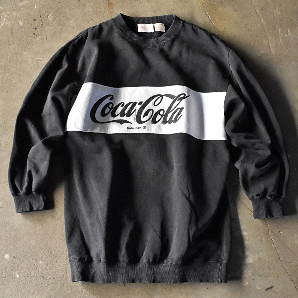 コカ・コーラ モノトーン クルーネック スウェット 90年代〜 ヴィンテージ