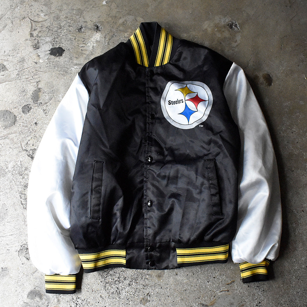 90's CHALK LINE NFL “Pittsburgh Steelers” サテンジャケット USA製 241019H