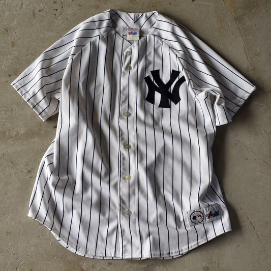 Y2K Majestic “MLB NY Yankees / Jason Giambi #25” ベースボールシャツ USA製 221003H
